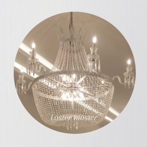 لوستر ریسه ای طرح گلابی